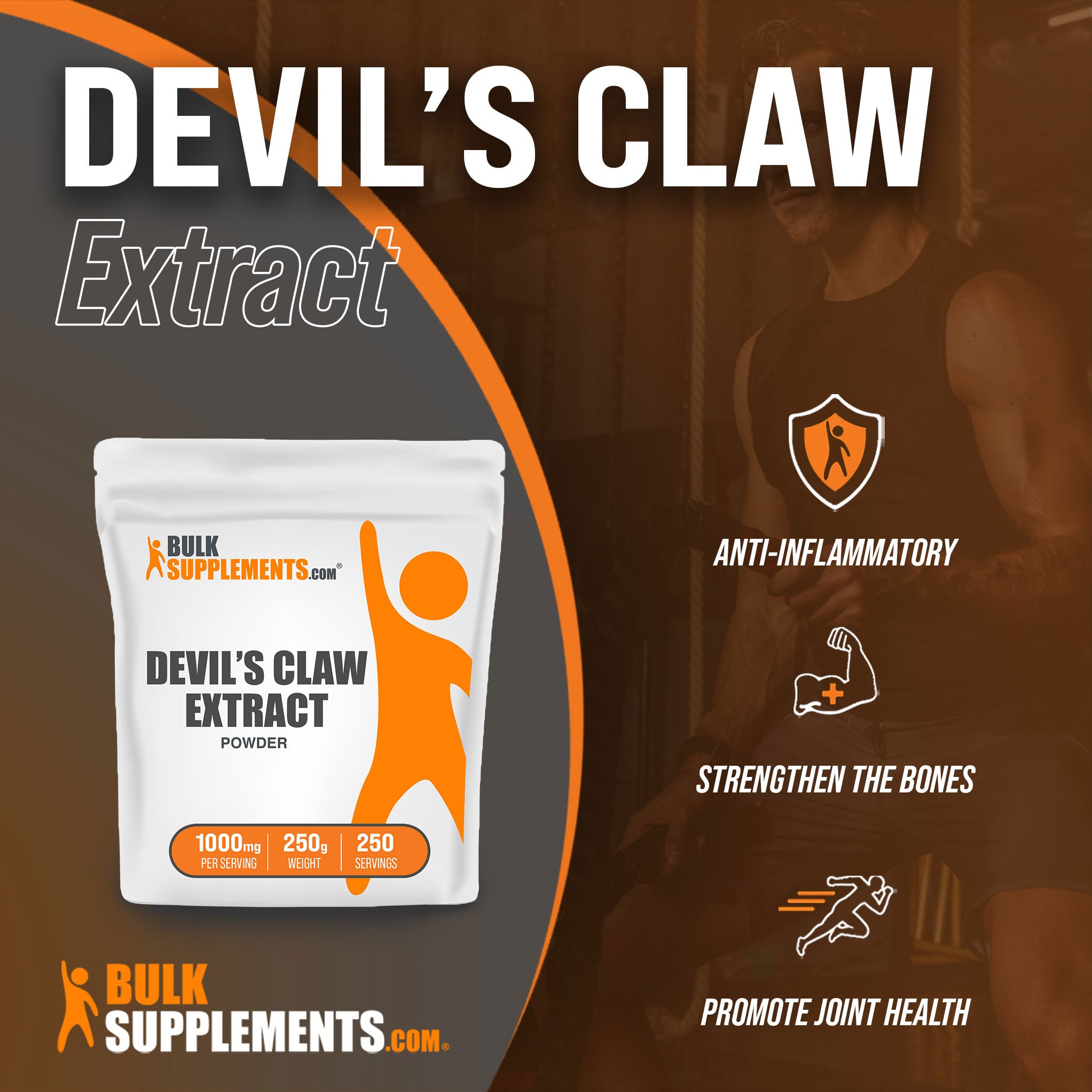 Benefits of Devil's Claw Extract; anti-inflammatory, strengthen the bones, promote joint health