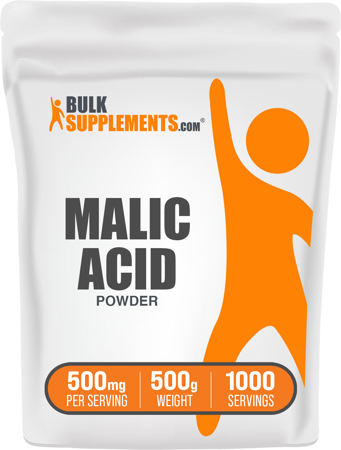BulkSupplements.com Malic Acid Powder 500G Bag