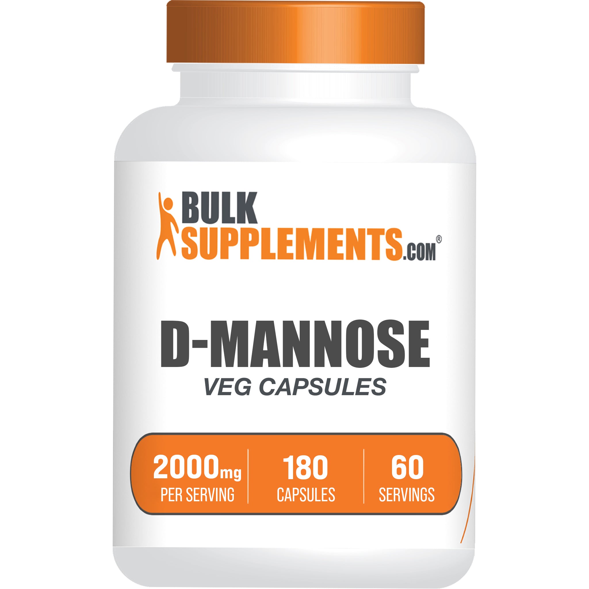BulkSupplements D-Mannose Capsules 180ct