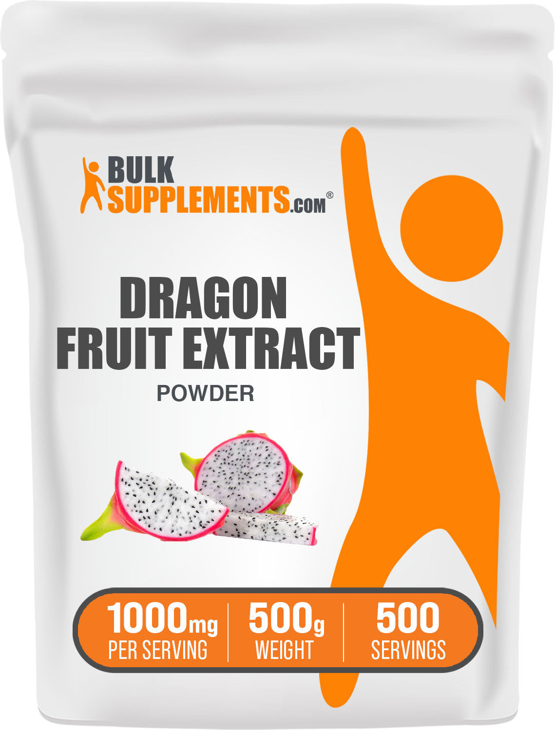 BulkSupplements.com Dragon Fruit Extract Powder 500g Bag