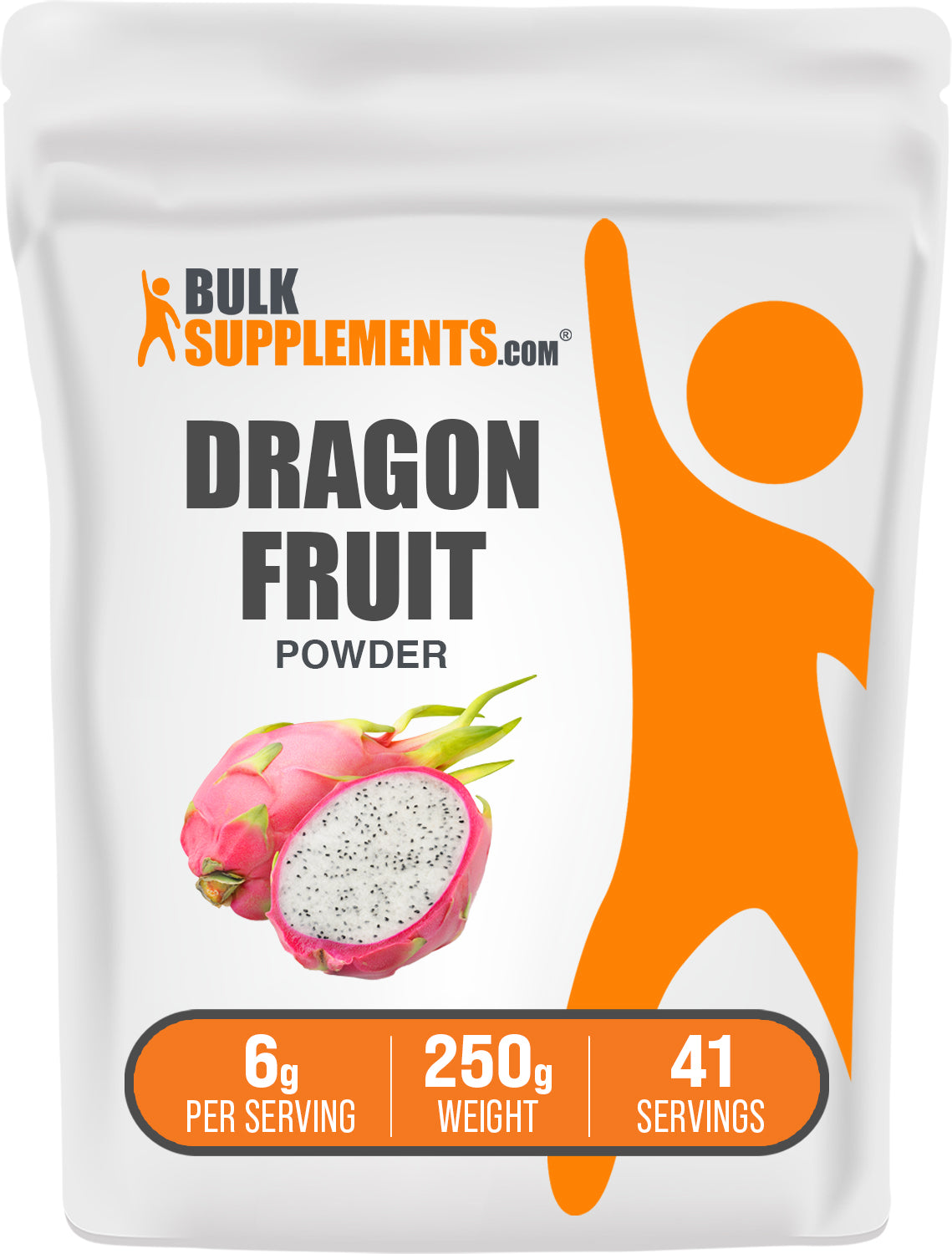 BulkSupplements.com Dragon Fruit Powder bag 250g