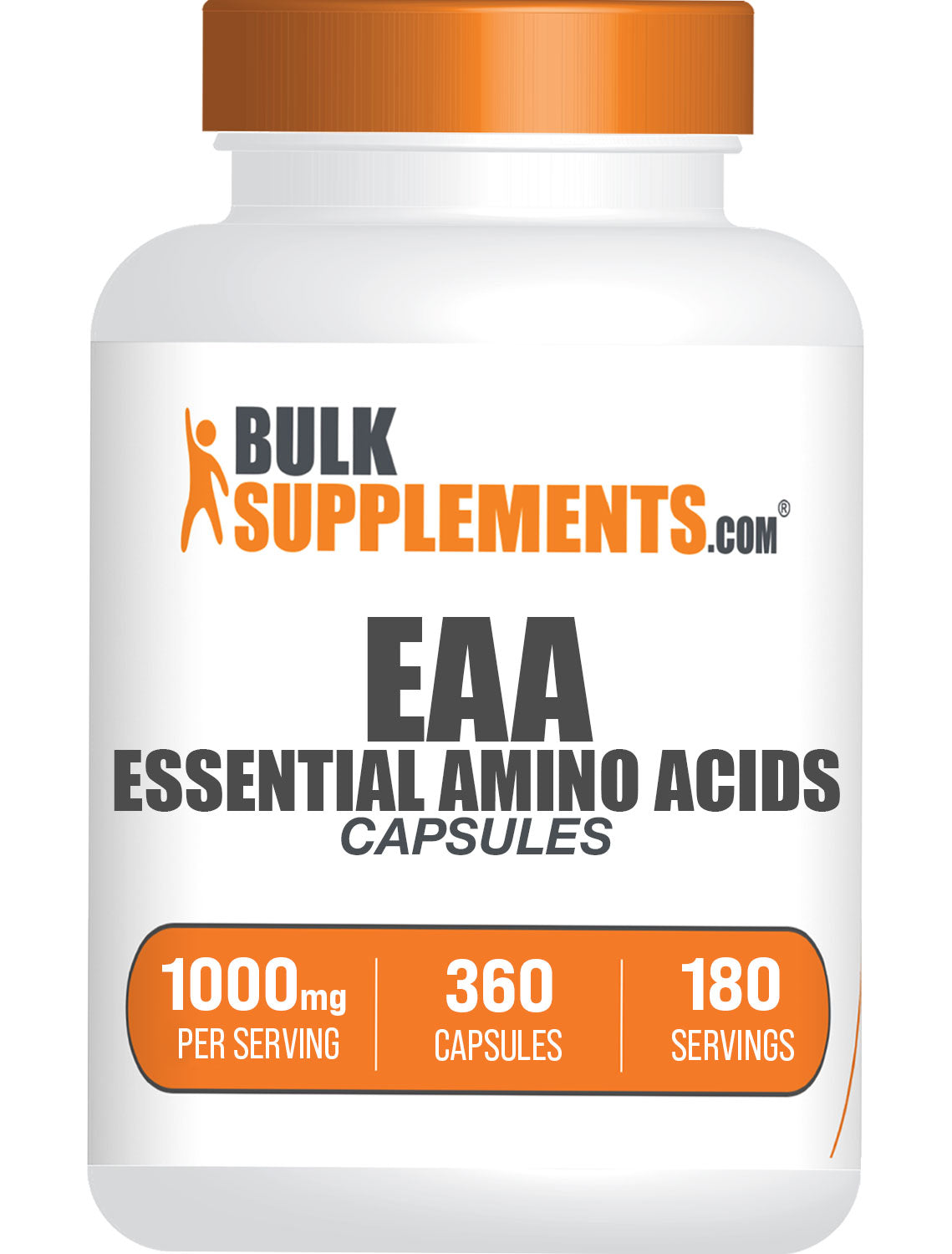 Capsules met essentiële aminozuren (EAA).