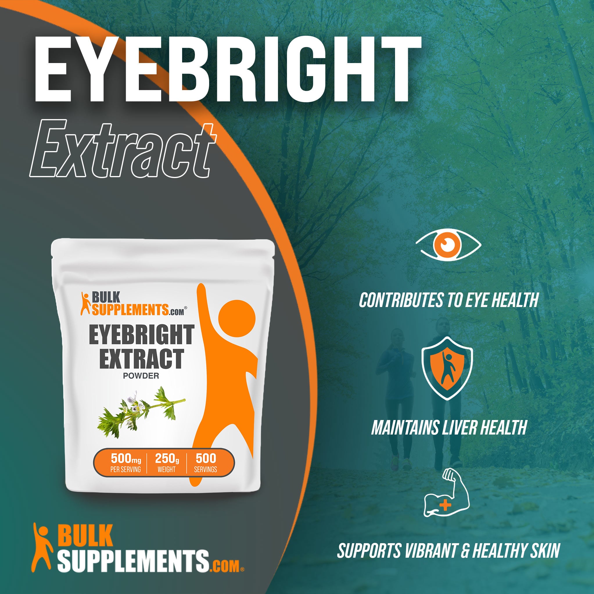 Benefits of Eyebright Extract; contributes to eye health, maintains liver health, supports vibrant and healthy skin