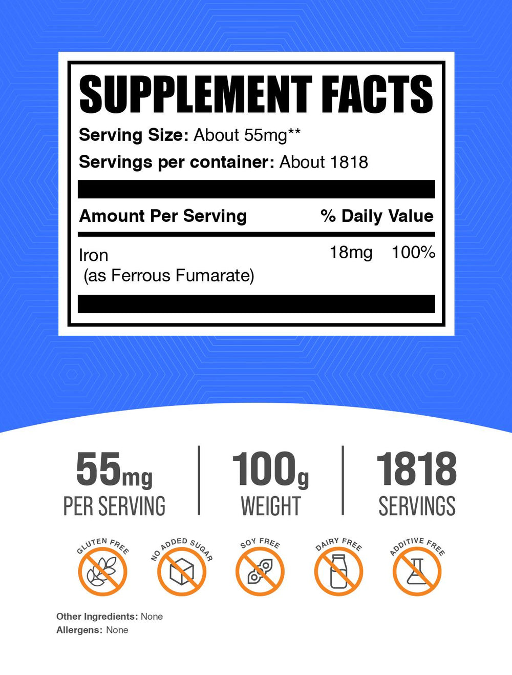 Ferrous Fumarate Powder | Iron Supplement | Ferrous Fumarate