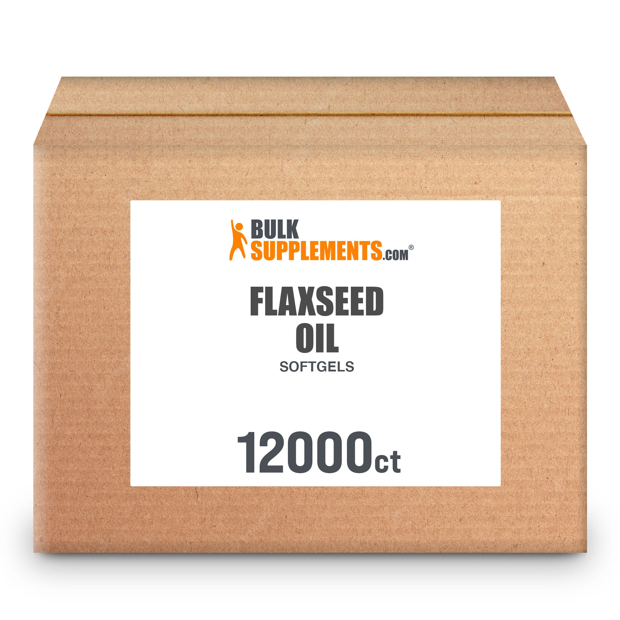 BulkSupplements Flaxseed Oil Softgels 1000mg 12000 softgels box bulk