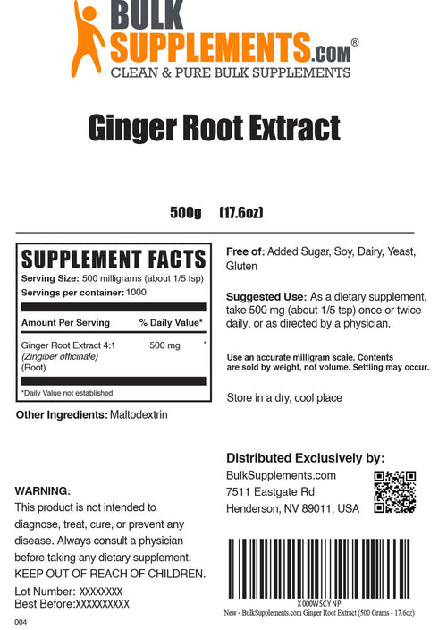 Ginger Root Extract Zingiber officinale Root Extract