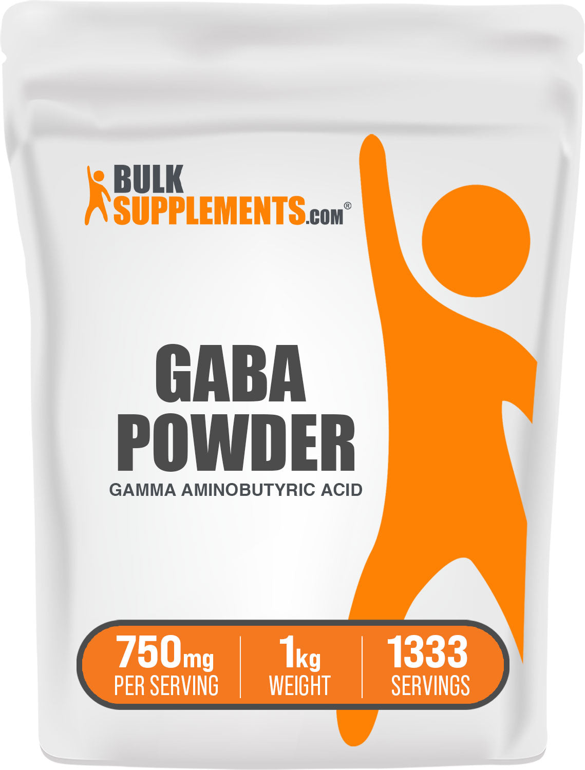 BulkSupplements GABA Powder 1 kilogram bag