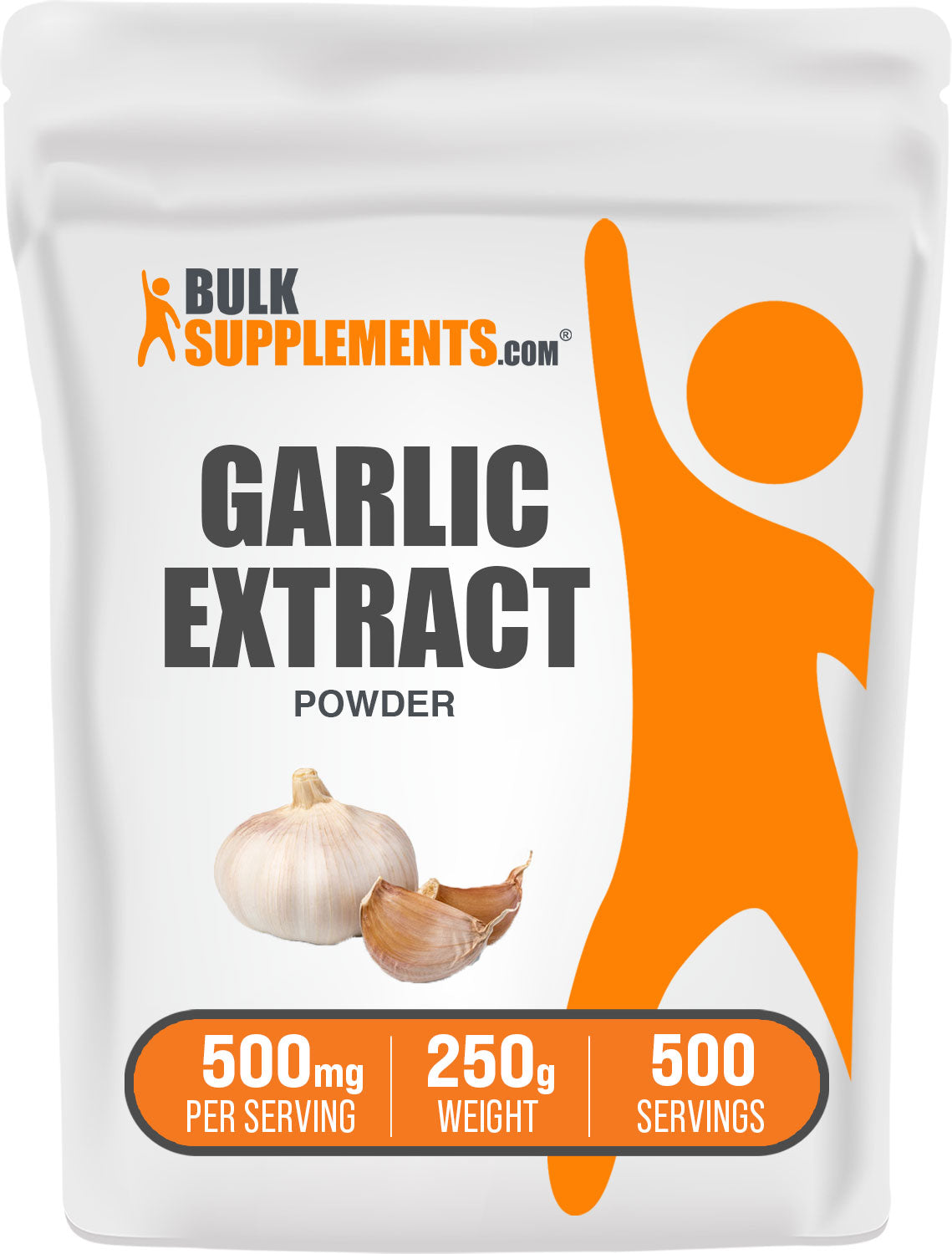 BulkSupplements.com Garlic Extract Powder 250g Bag