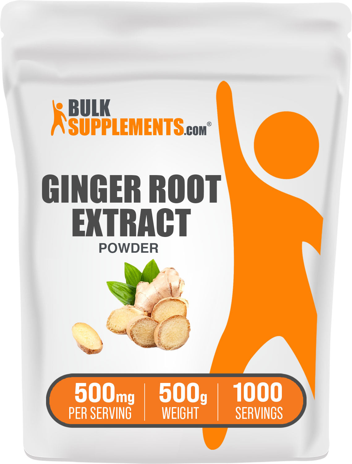 BulkSupplements Ginger Root Extract 500g bag