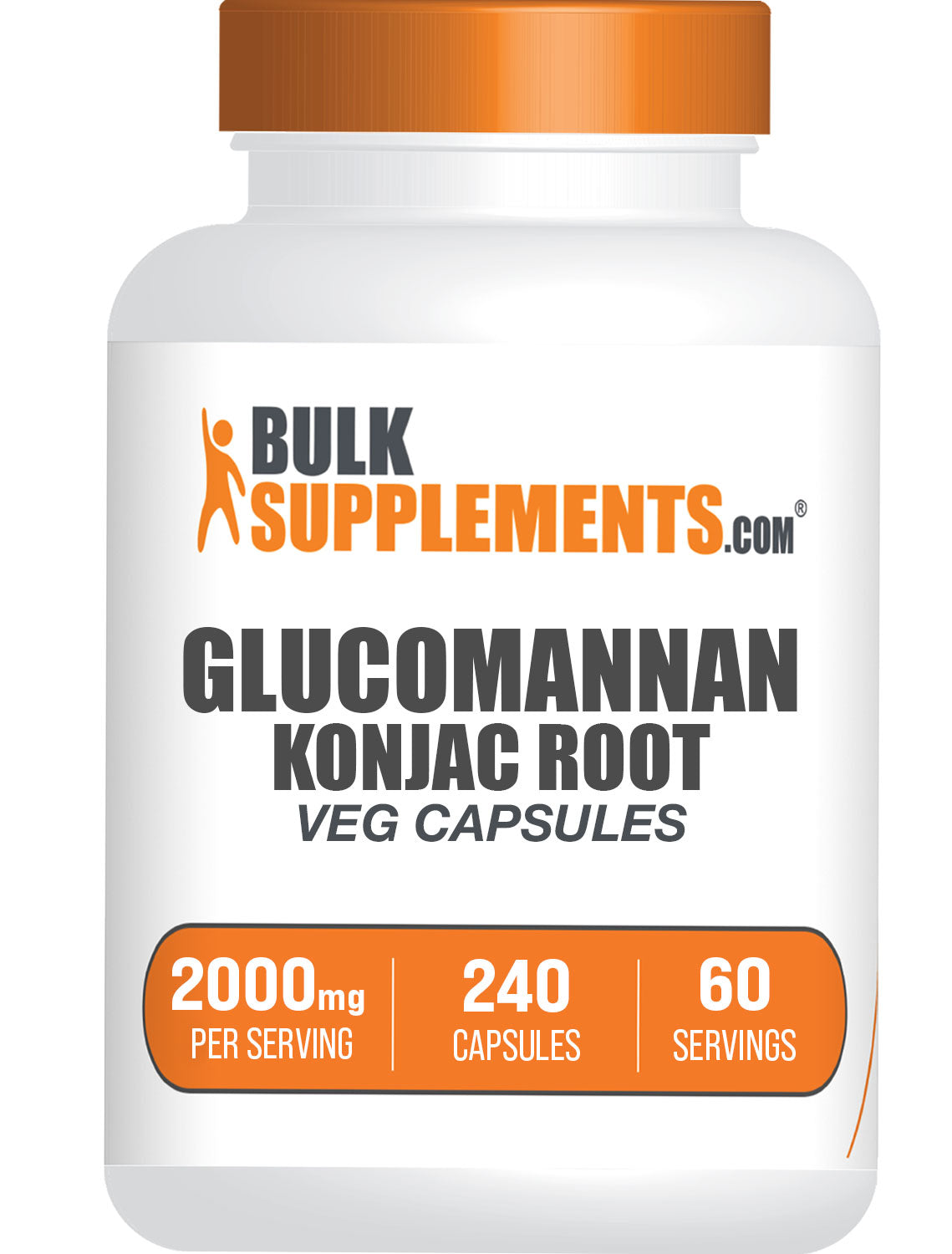 BulkSupplements Glucomannan Pills 240 capsules
