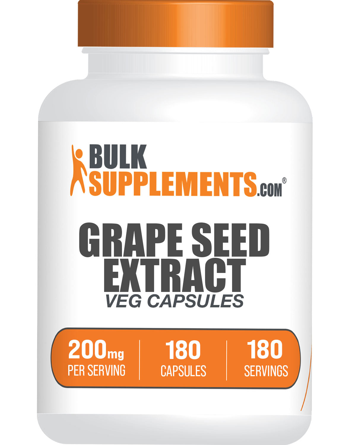 BulkSupplements Grape Seed Extract Capsules 180 capsules