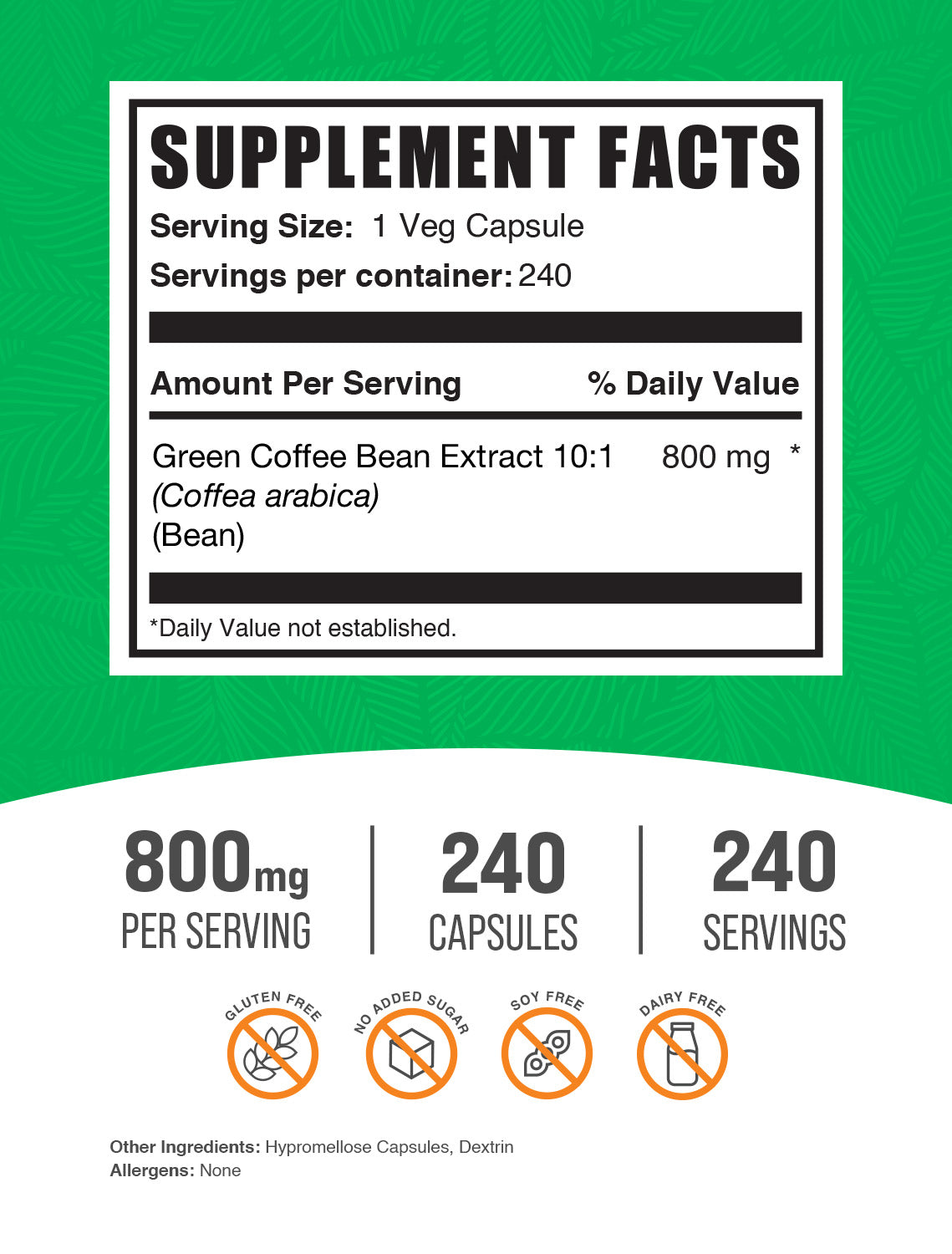 綠咖啡豆萃取物膠囊