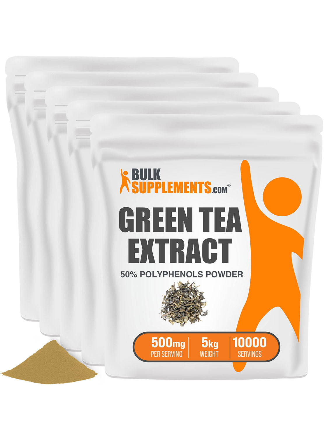 BulkSupplements Green Tea Extract 50% Polyphenols Powder 5 Kilograms bags