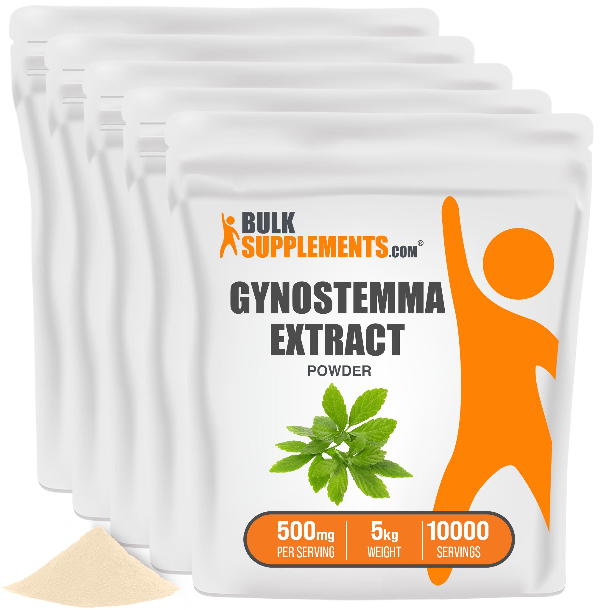 BulkSupplements Jiaogulan Gynostemma Extract Powder 5 Kilograms Bags