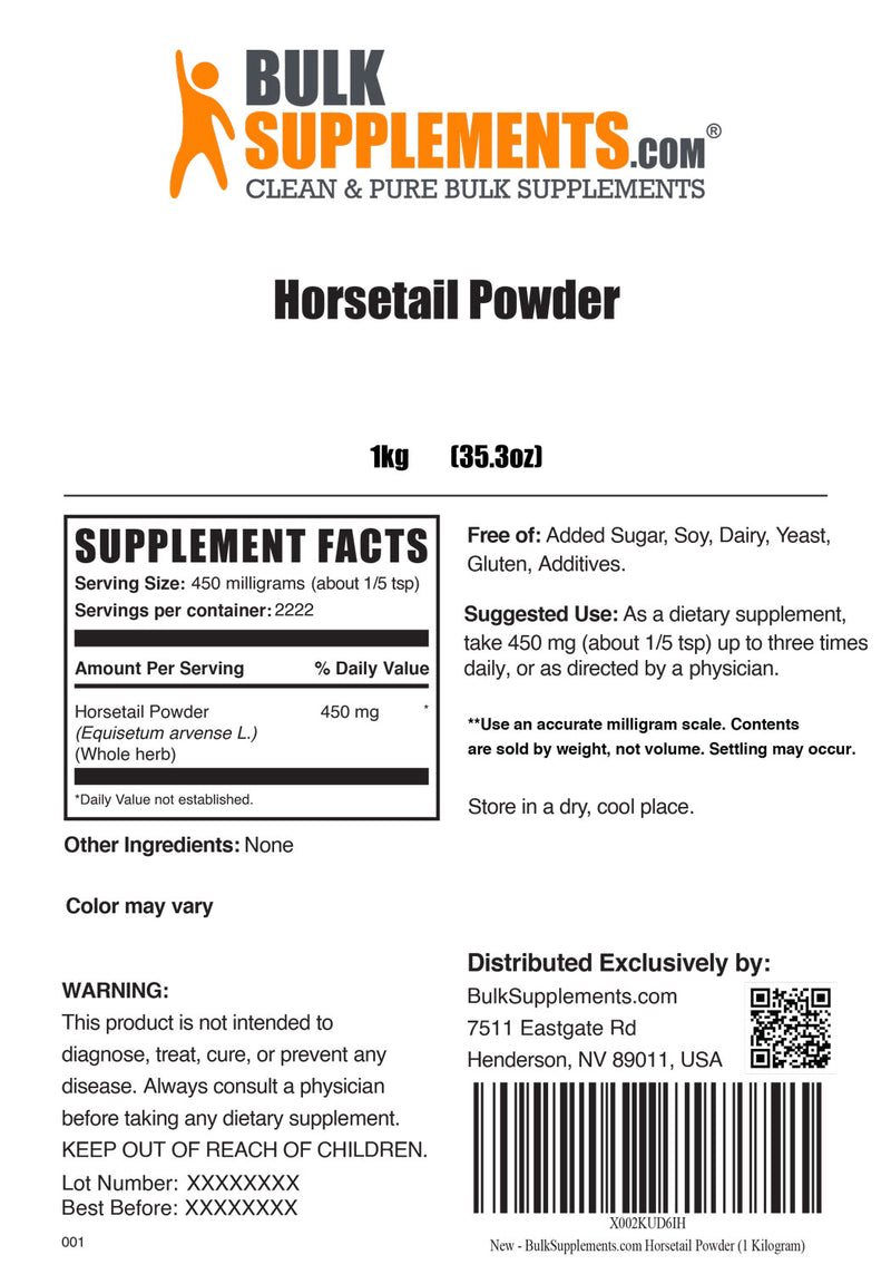 Horsetail Powder Equisetum arvense Powder Horsetail Supplement