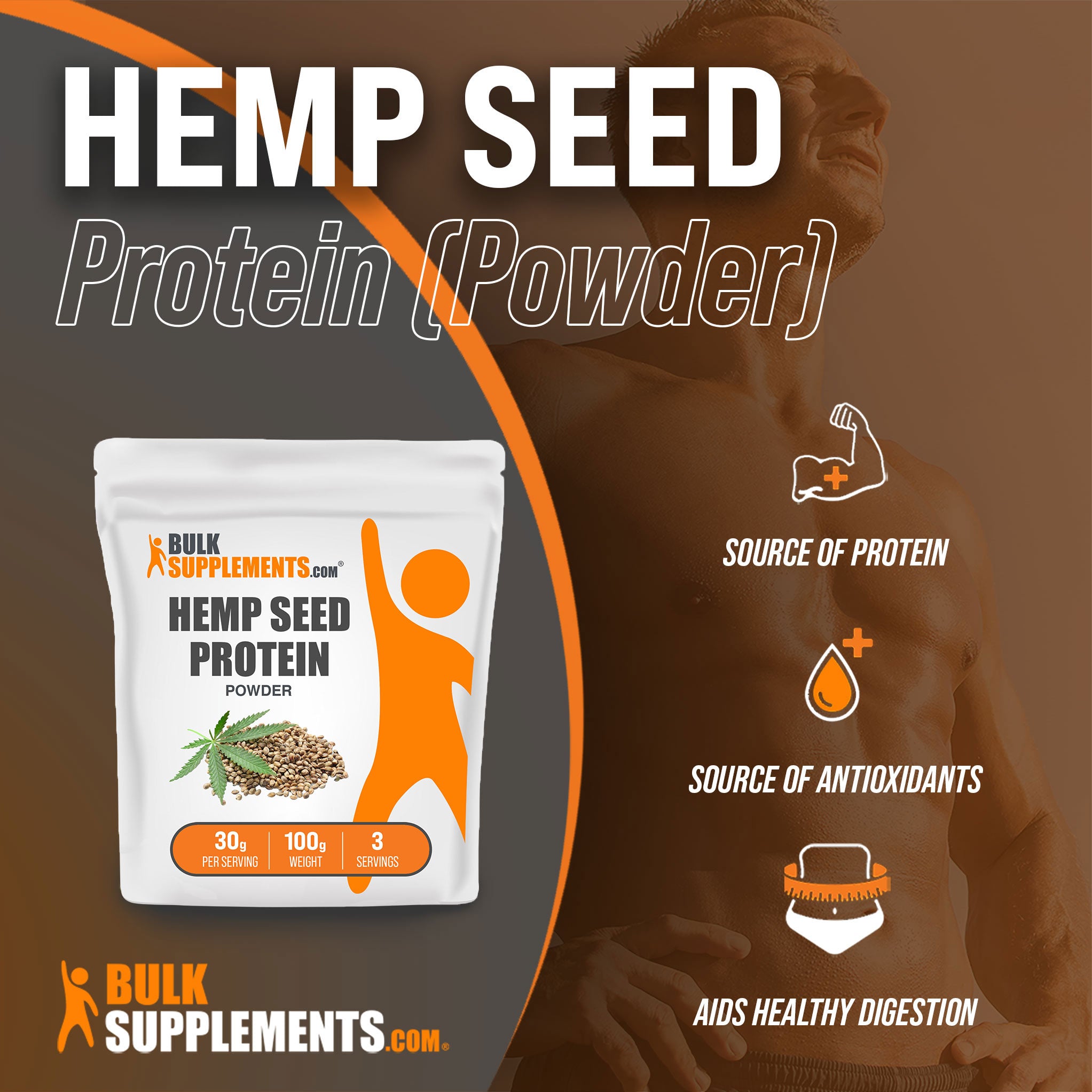 Benefits of Hemp Seed Protein Powder; source of protein, source of antioxidants, aids healthy digestion