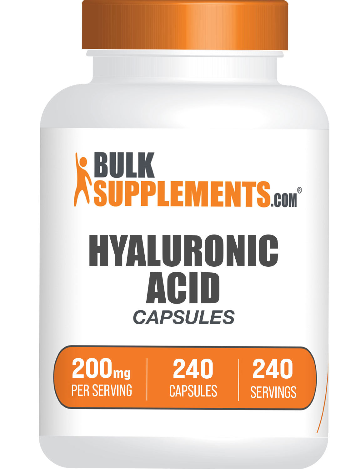 BulkSupplements Hyaluronic Acid Capsules 240ct