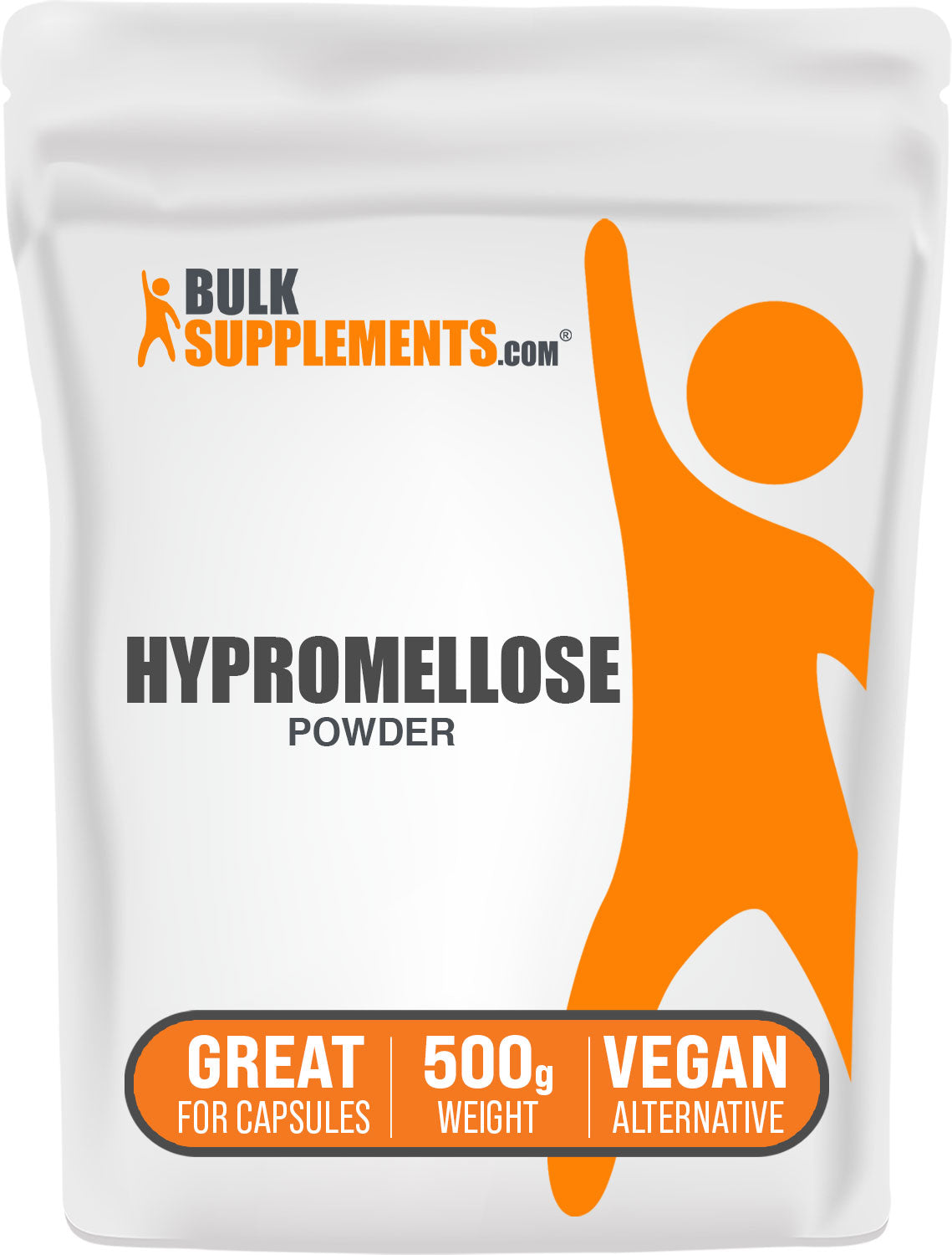 BulkSupplements.com Hypromellose Powder 500g Bag