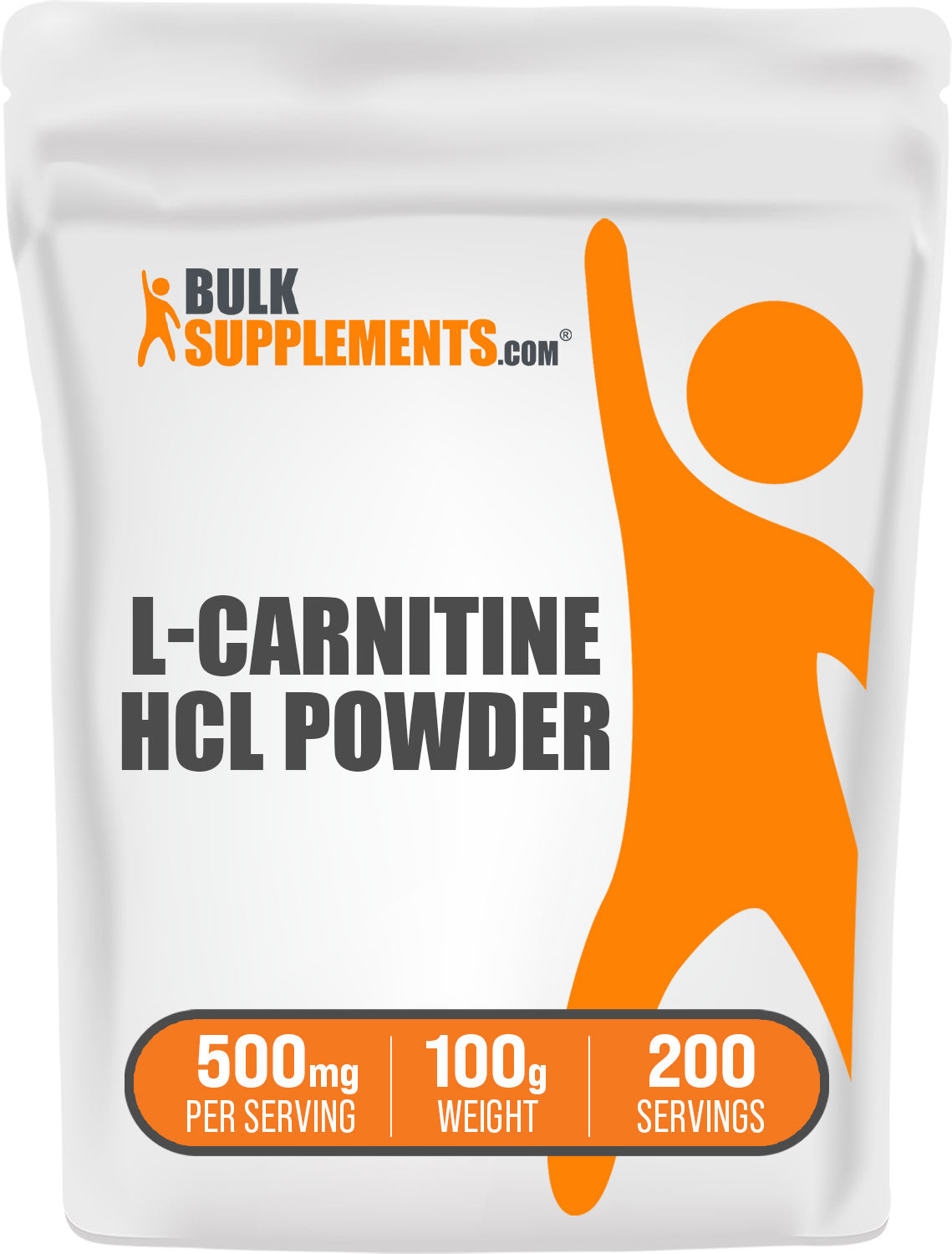 BulkSupplements.com L-Carnitine HCl powder 100g bag