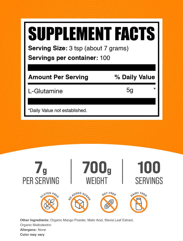 L-Glutamine Mango Tango - Tropical Flavor for Muscle Recovery