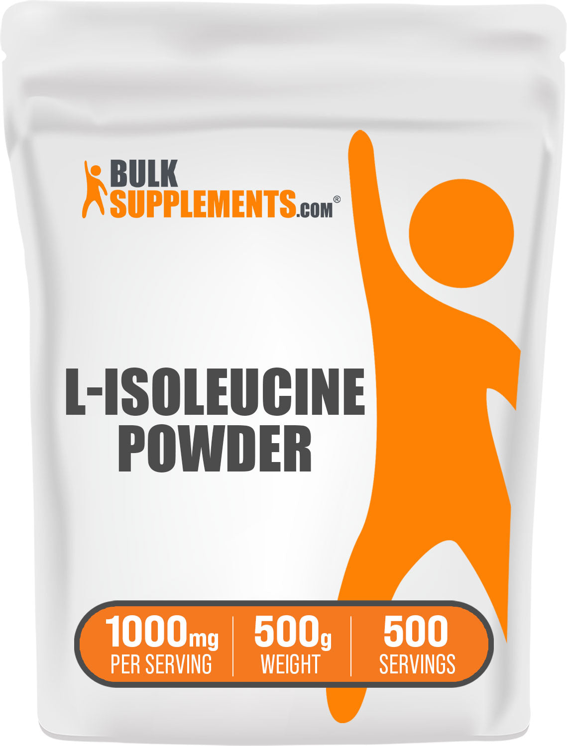 BulkSupplements.com L-Isoleucine Powder 500g Bag