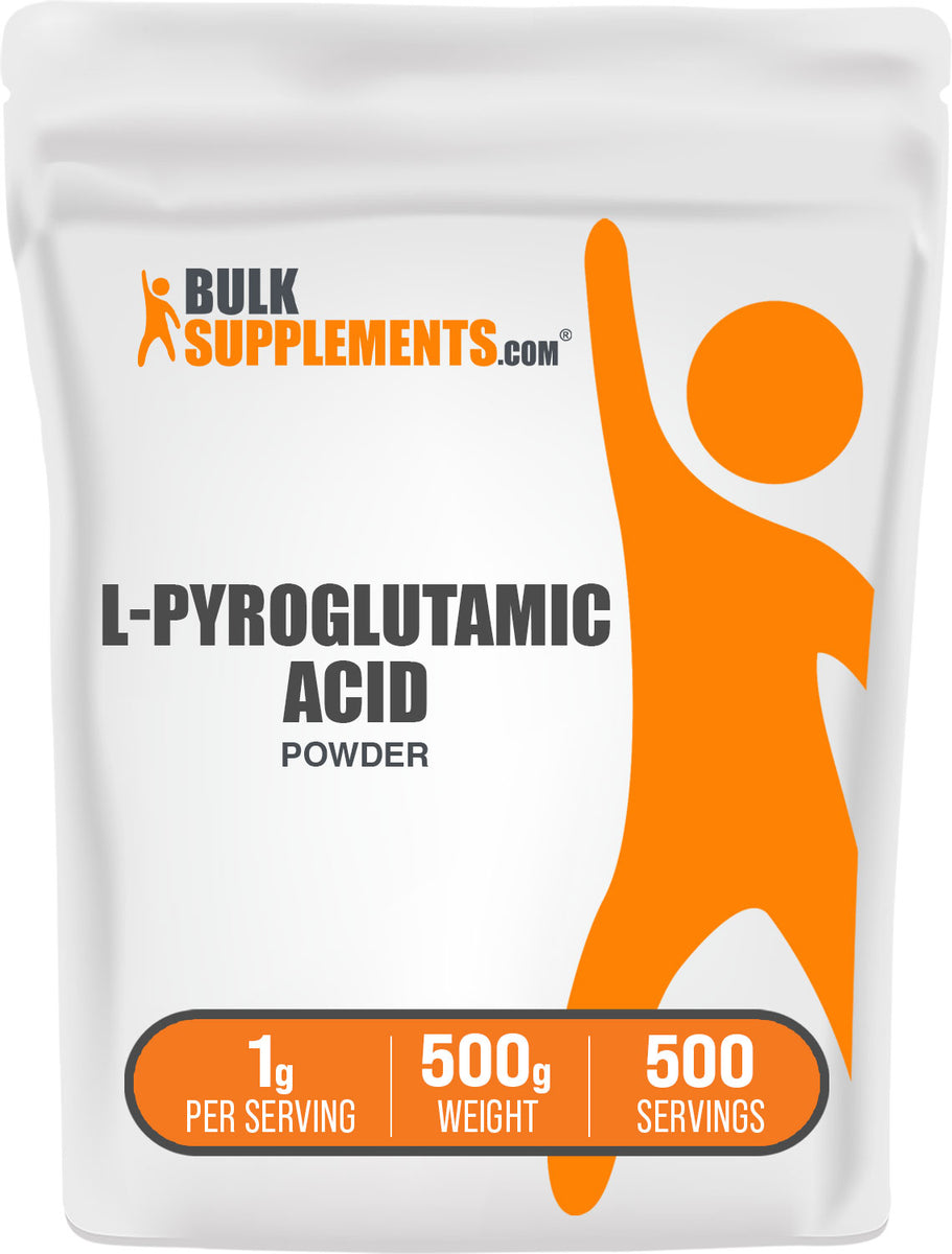 pyroglutamic acid glutathione BulkSupplements L-Pyroglutamic Acid Powder 500 Grams