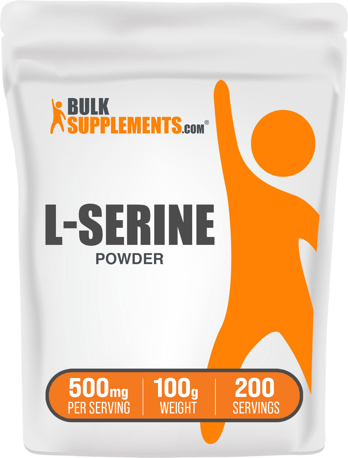 BulkSupplements.com L-Serine Powder 100g Bag
