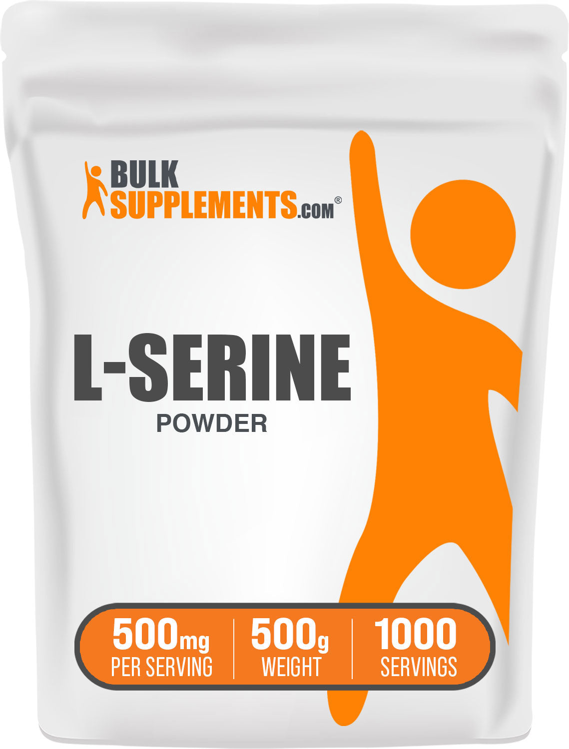 BulkSupplements.com L-Serine Powder 500g bag