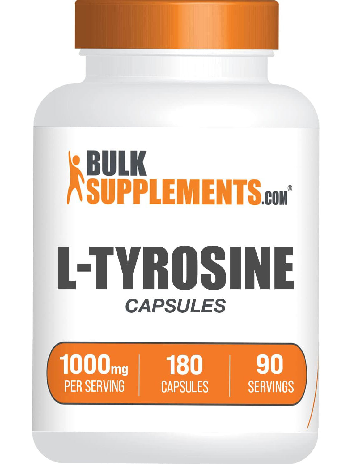 L-Tyrosine Capsules 180 ct Bottle