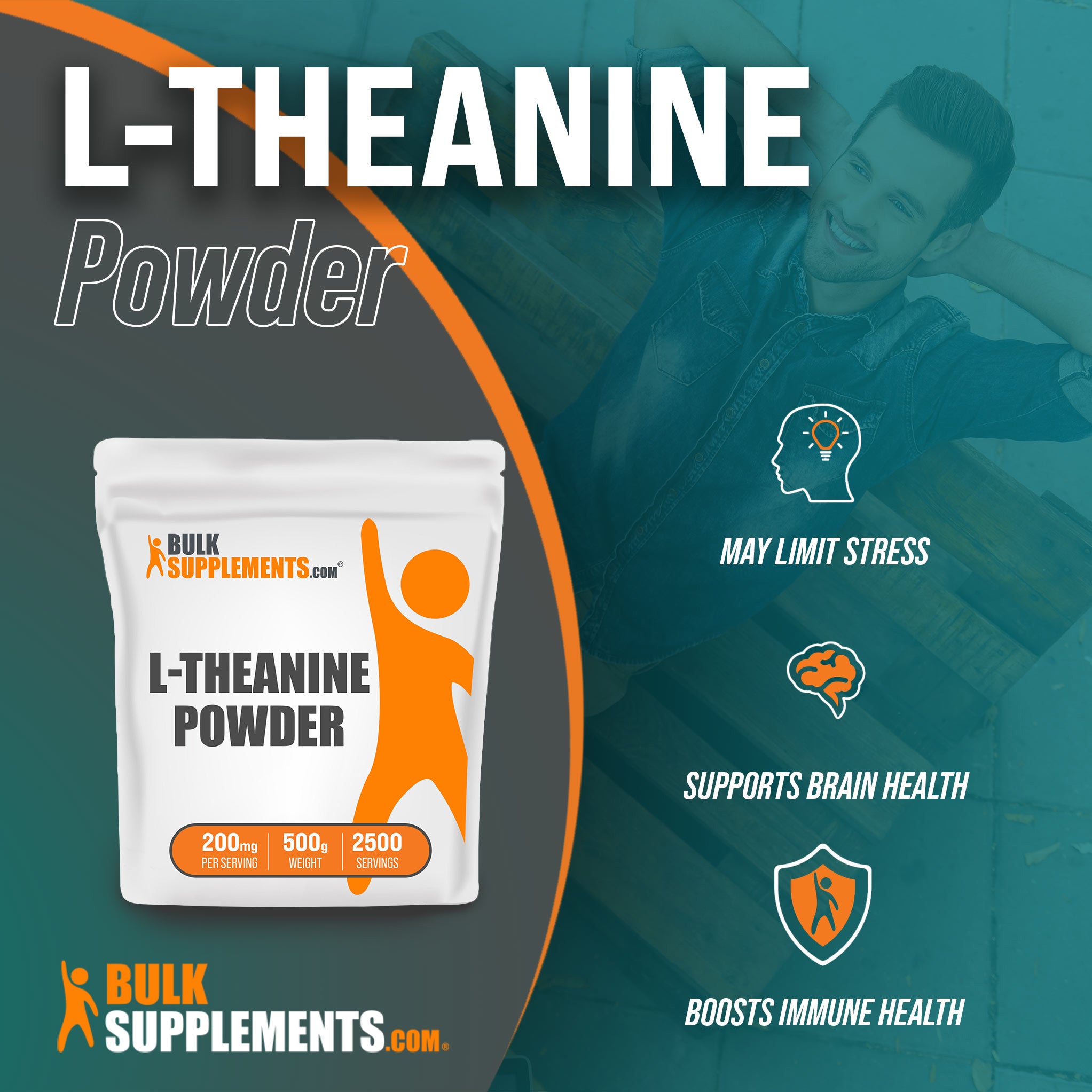 Benefits of L-Theanine: may limit stress, supports brain health, boosts immune health