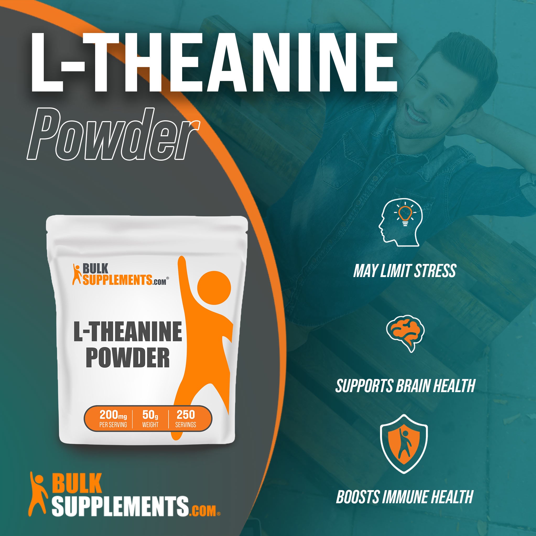 Benefits of L-Theanine: may limit stress, supports brain health, boosts immune health