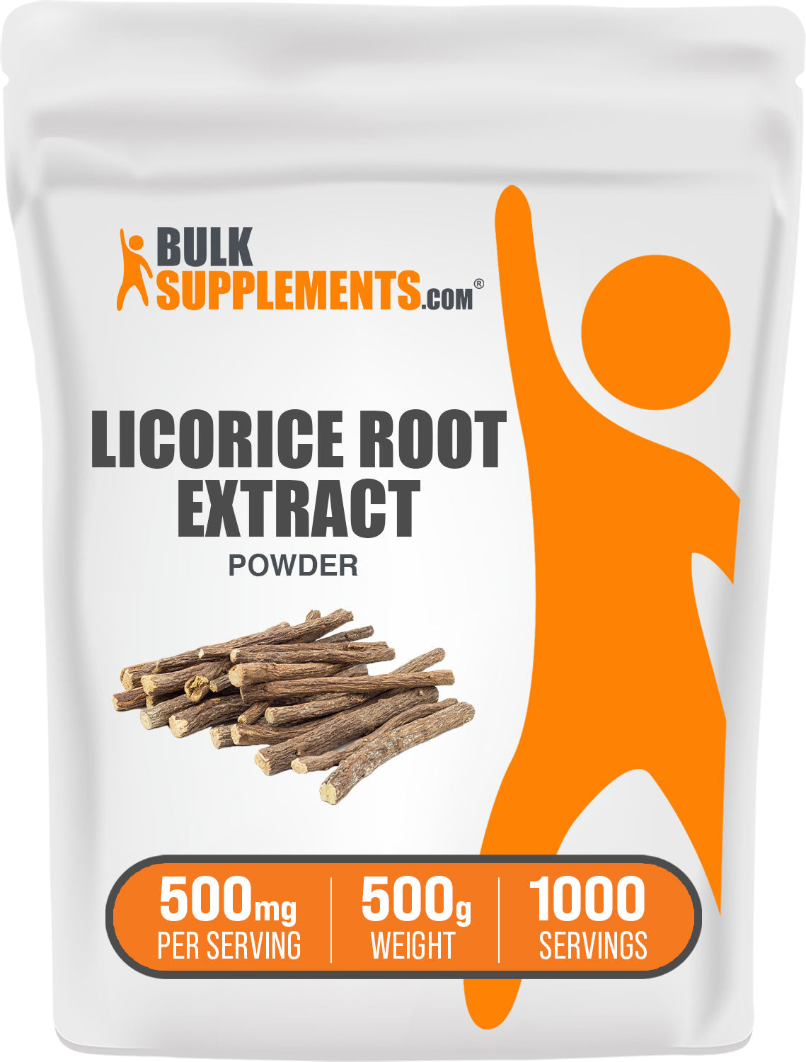 BulkSupplements.com Licorice Root Extract Powder 500g Bag