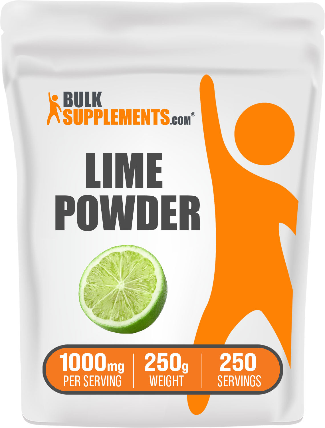 BulkSupplements.com Lime Powder 250g Bag