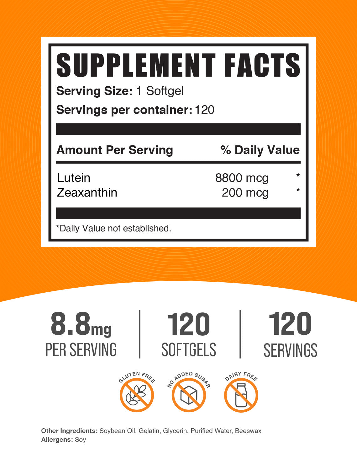 Lutein with Zeaxanthin Softgels