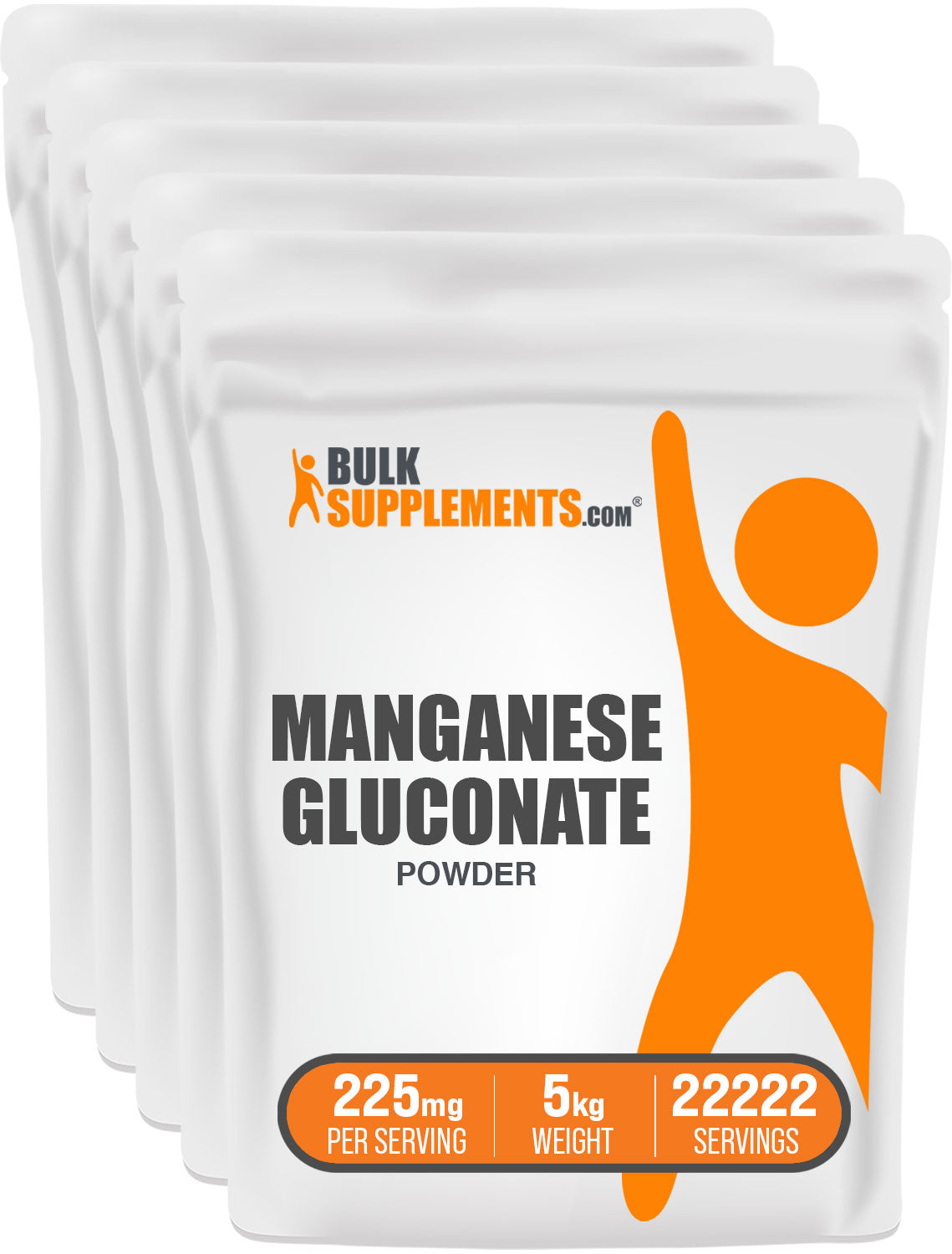 BulkSupplements Manganese Gluconate Powder 5kg bag