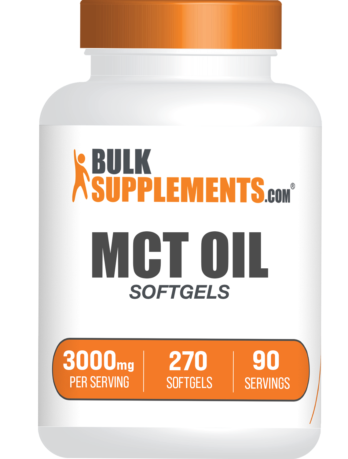 MCT Oil Softgels - Medium Chain Triglyceride, MCT Oil 3000mg, MCT Oil Capsules - MCT Supplement, MCT Oil Pills, 3 Softgels per