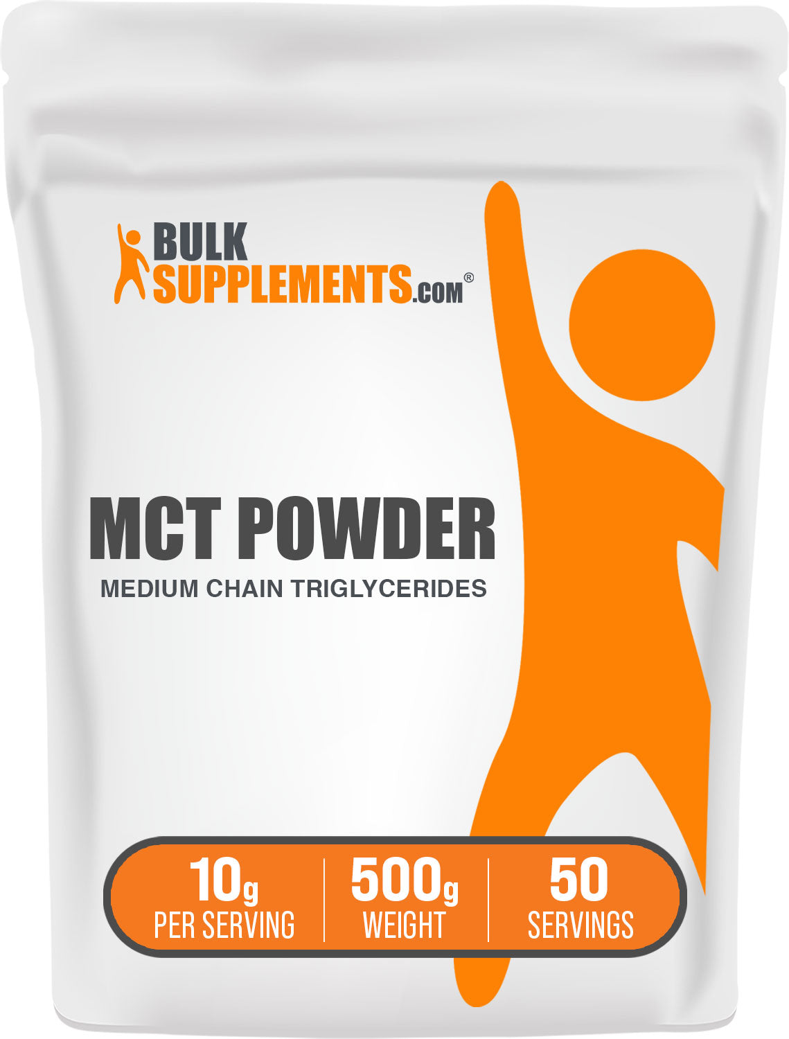 BulkSupplements.com MCT Powder 500g Bag