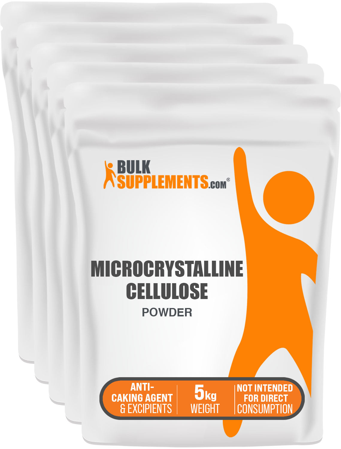 BulkSupplements Microcrystalline Cellulose MCC Powder 5kg bag