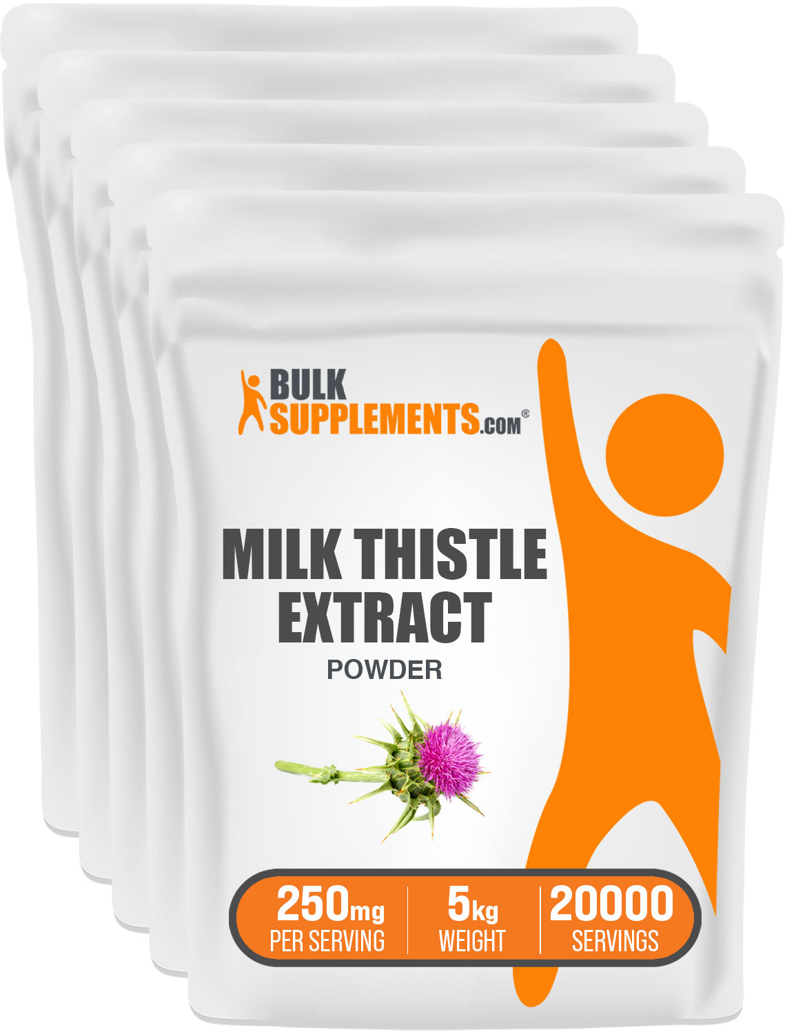BulkSupplements Milk Thistle Extract Powder 5kg bag