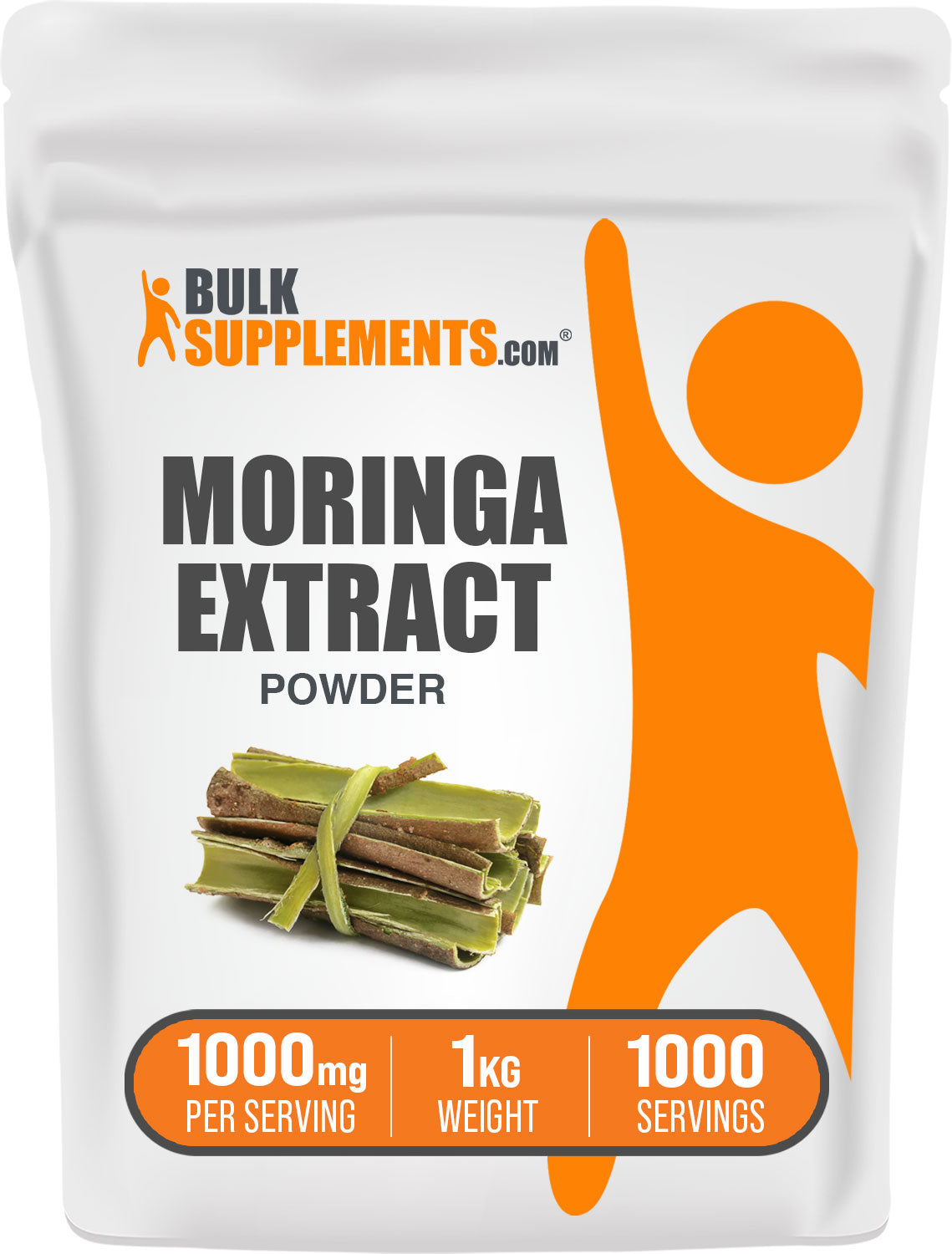 BulkSupplements Moringa Extract Powder 1kg bag