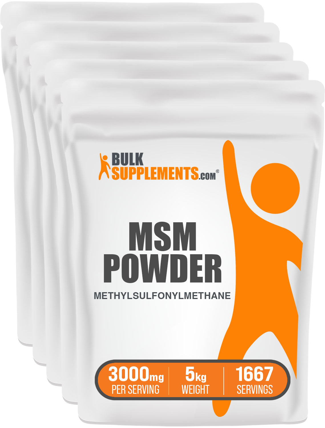 BulkSupplements MSM Powder Methylsulfonylmethane 5kg bag