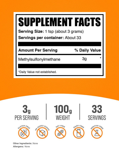 MSM Powder | MSM Supplement | Methylsulfonylmethane