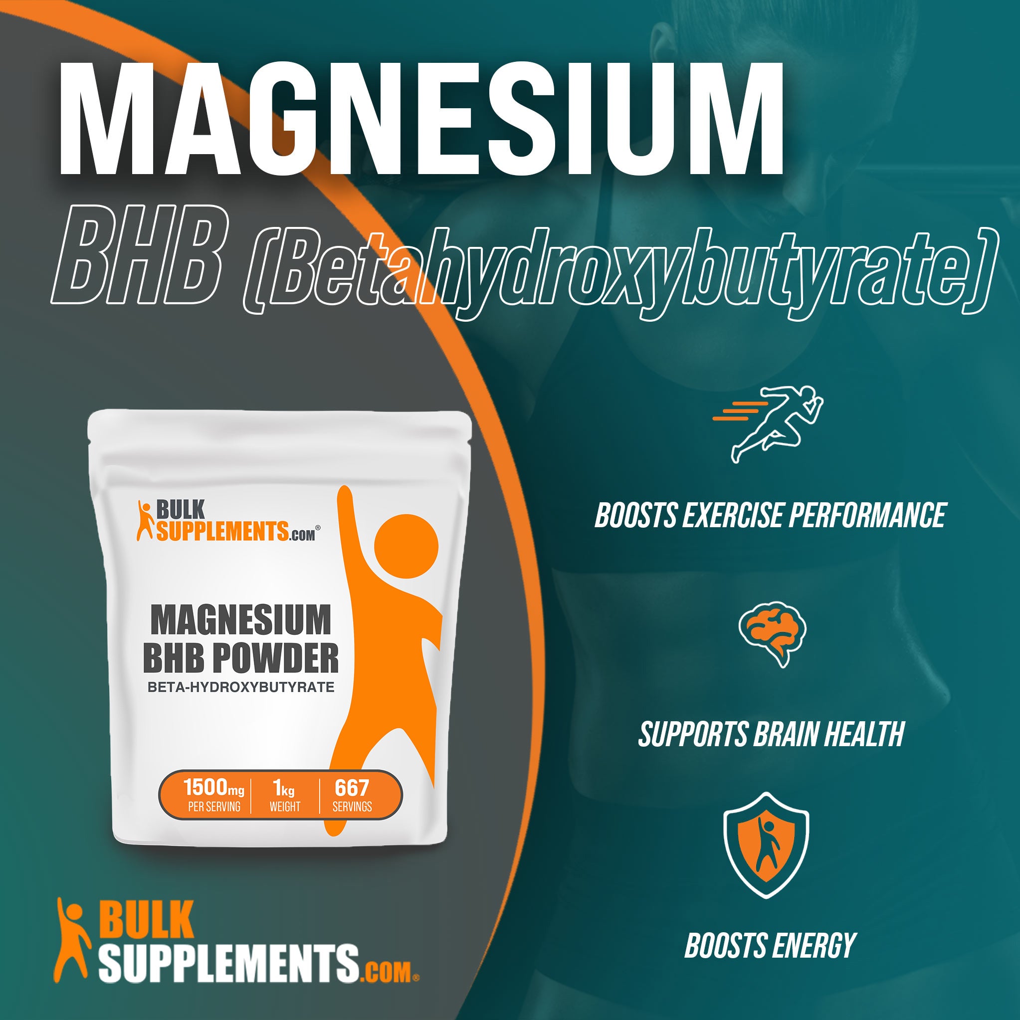 Benefits of Magnesium BHB (Beta-hydroxybutyrate); Boosts exercise performance, supports brain health, boosts energy