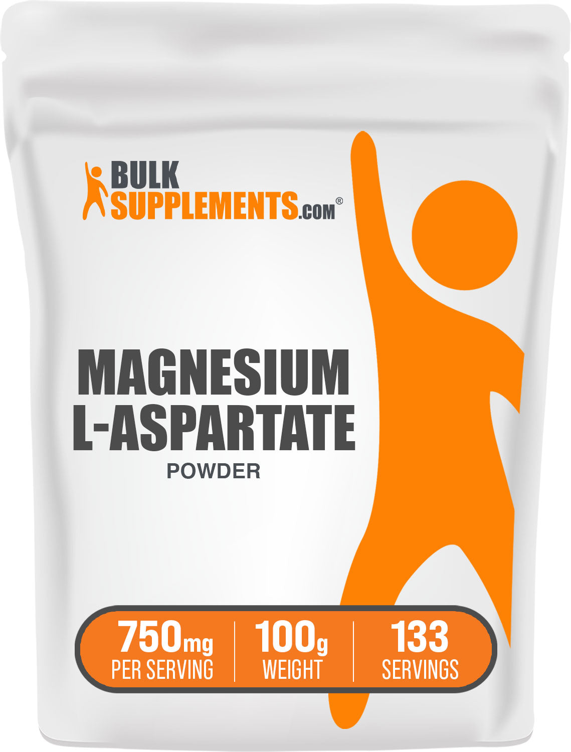 BulkSupplements Magnesium L-Aspartate Powder 100g bag