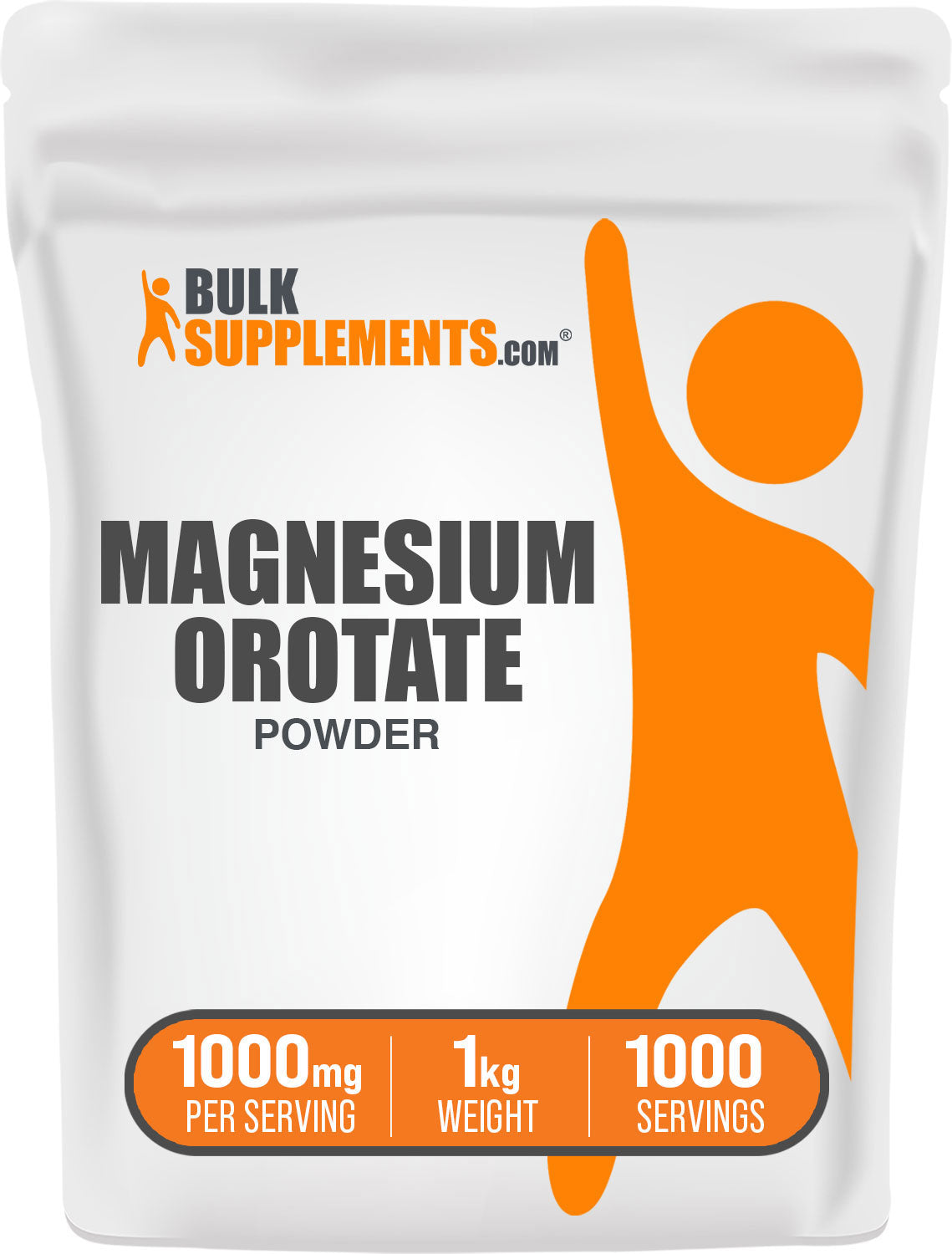 BulkSupplements.com Magnesium Orotate Powder Bag 1kg