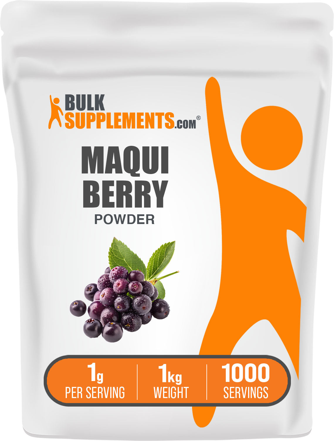 BulkSupplements.com Maqui Berry Powder 1kg bag image