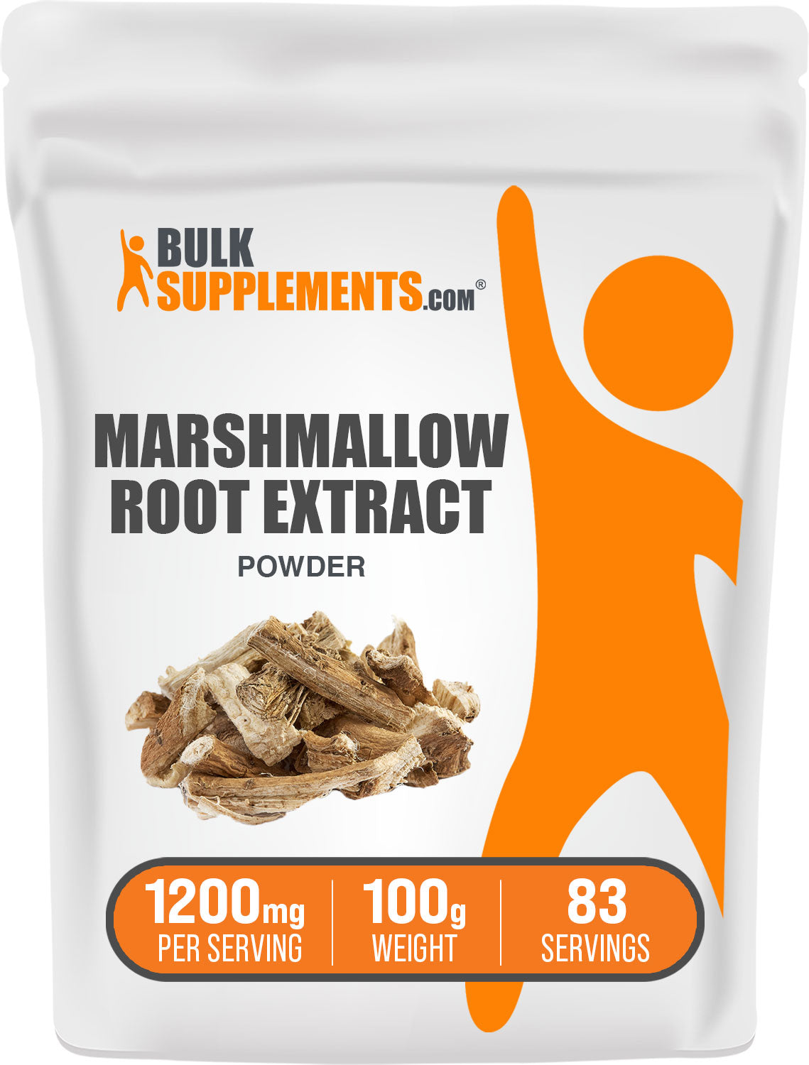 BulkSupplements Marshmallow Root Extract Powder 100g bag