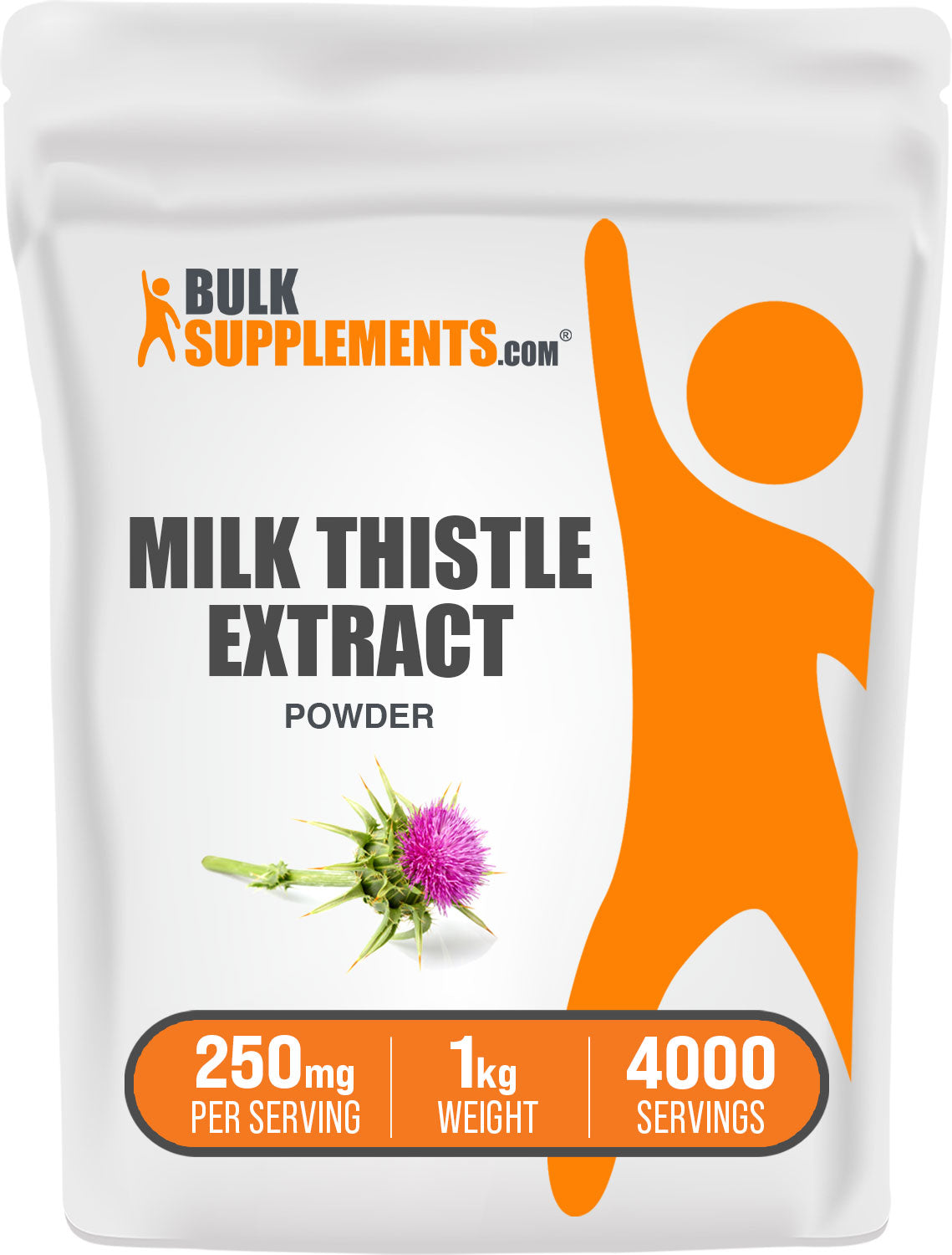 BulkSupplements Milk Thistle Extract Powder 1kg bag