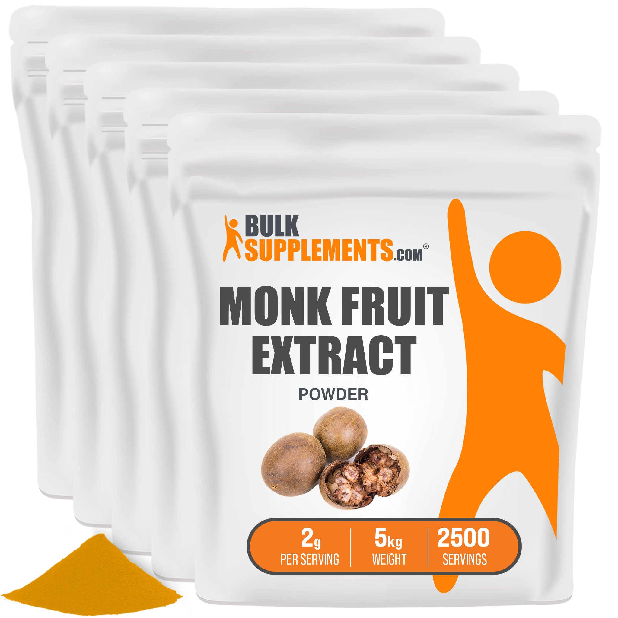 BulkSupplements Monk Fruit Extract Powder 5 Kilograms bags