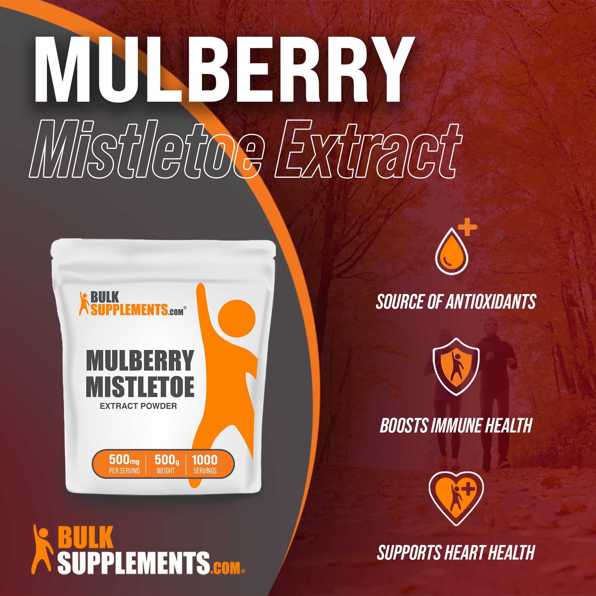 Benefits of Mulberry Mistletoe Extract: source of antioxidants, boosts immune health, supports heart health